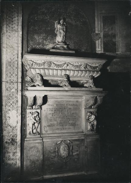 Monumento funebre - Sepolcro funebre di Massimiliano Stampa - Giulio d'Oggiono - Soncino - Chiesa di Santa Maria delle Grazie