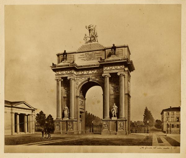 Disegno - Progetto per il Monumento di Piazza Cinque Giornate a Milano