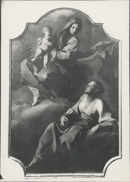 Dipinto - Vergine col Bambino e una devota - Giuseppe Petrini - Delebio - Oratorio di San Giuseppe
