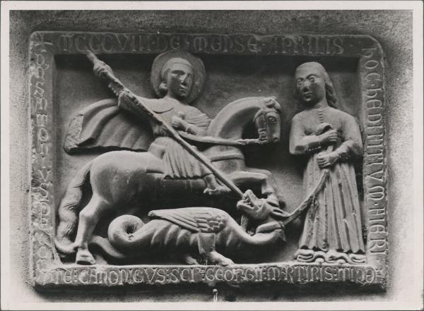Rilievo - S. Giorgio e il drago - Milano - Chiesa di S. Giorgio al Palazzo