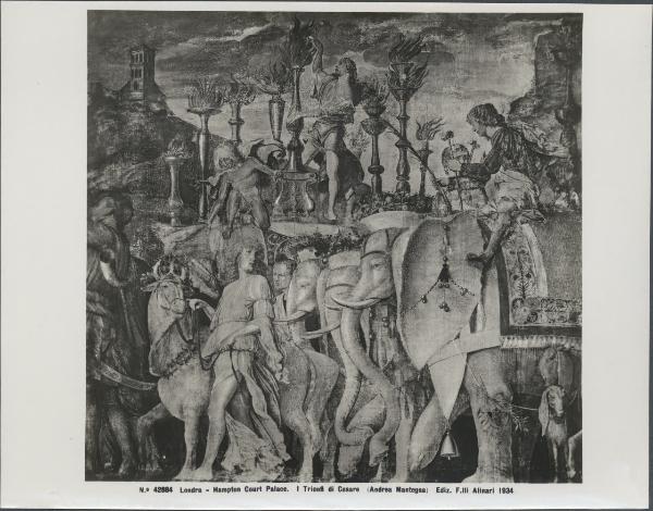 Dipinto - I Trionfi di Cesare - Andrea Mantegna - Hampton Court - Palace