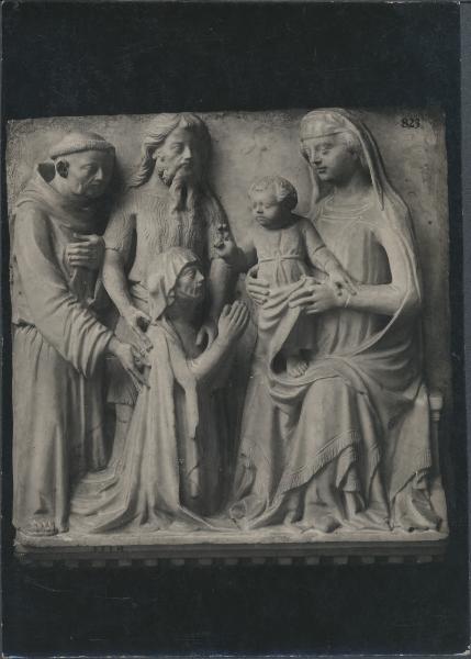 Rilievo - Madonna con Bambino, Santi e una devota - Milano - Castello Sforzesco - Museo di Arte Antica