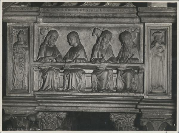 Rilievo - Evangelisti - Bonino da Campione (aiuto) - Milano - Castello Sforzesco - Museo di Arte Antica - Monumento funebre di Bernabò Visconti