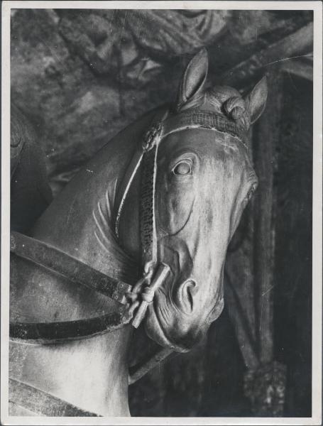 Scultura - Cavallo - Bonino da Campione - Milano - Castello Sforzesco - Museo di Arte Antica - Monumento funebre di Bernabò Visconti