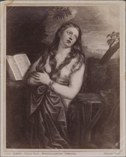 Dipinto - Maddalena penitente - Padovanino - Genova - Galleria di Palazzo Rosso