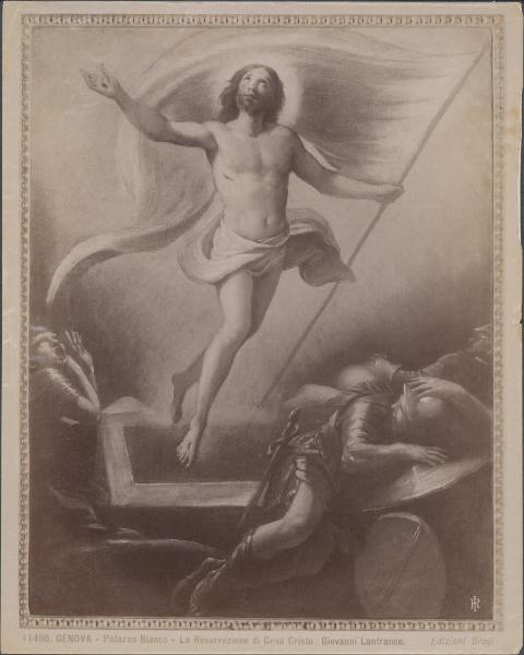 Dipinto - Resurrezione di Cristo - Giovanni Lanfranco - Genova - Palazzo Bianco