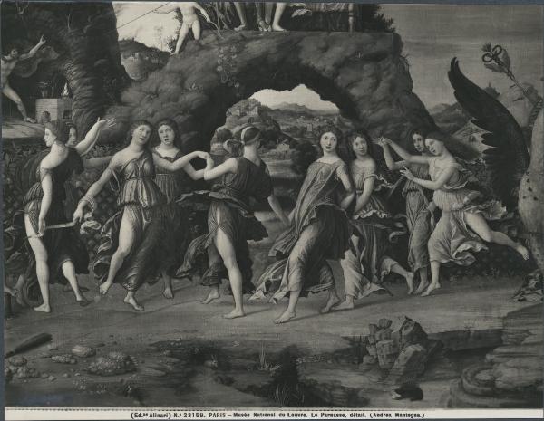 Dipinto - Il Parnaso - Andrea Mantegna - Parigi - Museo del Louvre