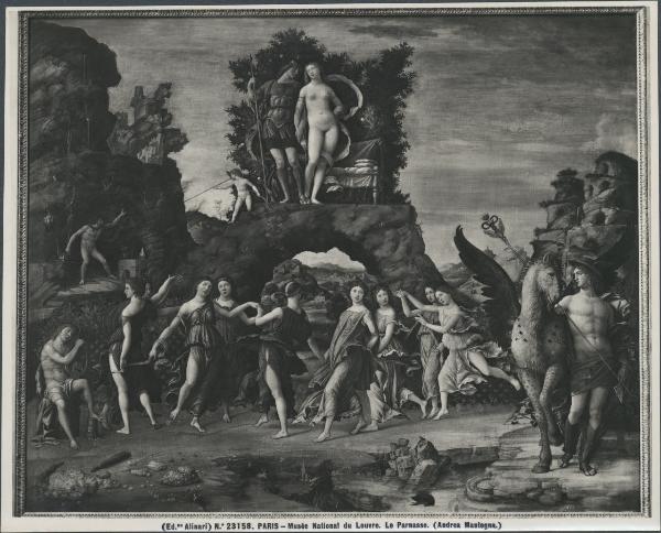 Dipinto - Il Parnaso - Andrea Mantegna - Parigi - Museo del Louvre