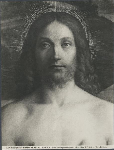 Dipinto - Battesimo di Cristo (particolare) - Giovanni Bellini - Vicenza - Chiesa di Santa Corona