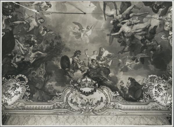 Soffitto dipinto - Celebrazione del re Vittorio Amedeo II - Daniel Seyter - Torino - Palazzo Reale - Galleria del Daniel