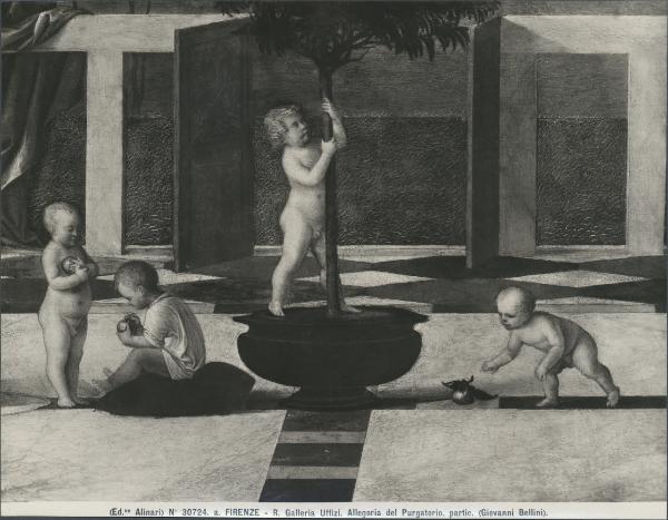 Dipinto - Allegoria sacra (particolare) - Giovanni Bellini - Firenze - Galleria degli Uffizi