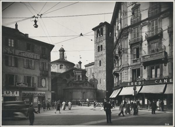 Milano - Via Giardino angolo via Mazzini - Chiesa di Santa Maria presso S. Satiro