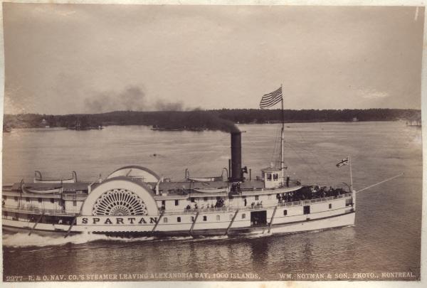 Stati Uniti - Stato di New York - Fiume san Lorenzo - Baia di Alexandria - Arcipelago delle Mille Isole - Battello a vapore - Spartan