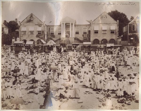 Trinidad e Tobago - Port of Spain - Piazza del mercato - Folla