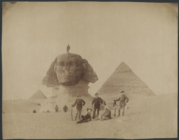 Egitto - Giza - Il Cairo dintorni - Sfinge - Piramidi - Ritratto di Gruppo