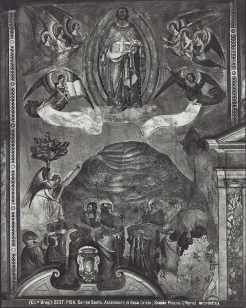 Dipinto murale - Ascensione - Maestro della Crocifissione di Camposanto - Pisa - Camposanto - Braccio orientale