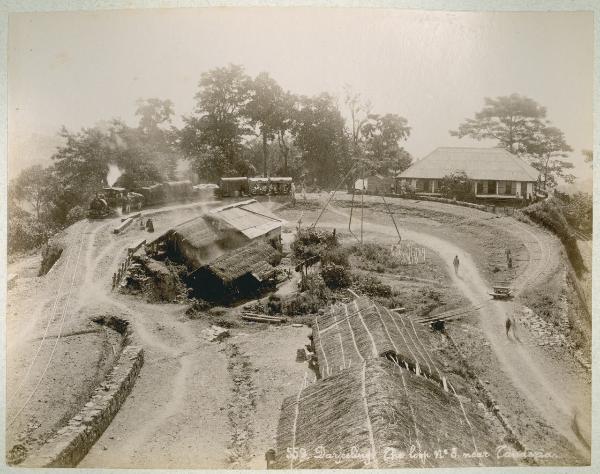 India - Darjeeling - Ferrovia - Passante ferroviario - Binari - Capanne