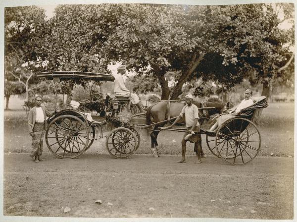 Sri Lanka (già Ceylon) - Carrozzella e jinrikisha