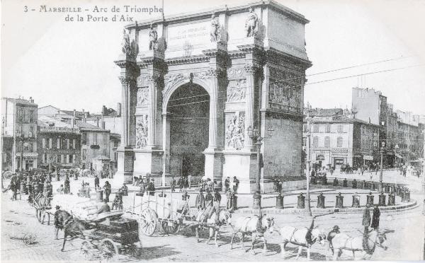 Francia - Marsiglia - Veduta dell' Arco di Trionfo della Porta di Aix