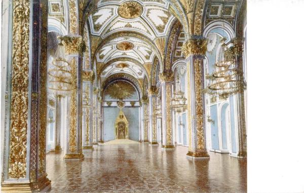 Dipinto - La sala di Sant'Andrea all'interno del Palazzo Imperiale - Russia - Mosca