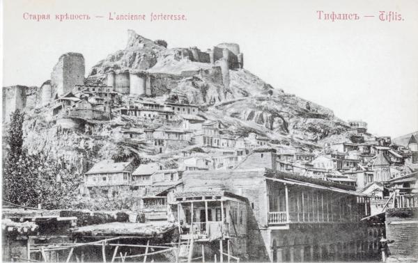 Russia (ora Georgia) - Tiflis (ora Tbilisi) - Veduta della rocca antica che domina la città di Tiflis