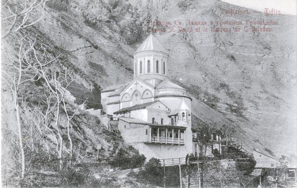 Russia (ora Georgia) - Tiflis (ora Tbilisi) - Veduta d'insieme della chiesa di San Davide e del sepolcro di Alexander Griboiedov