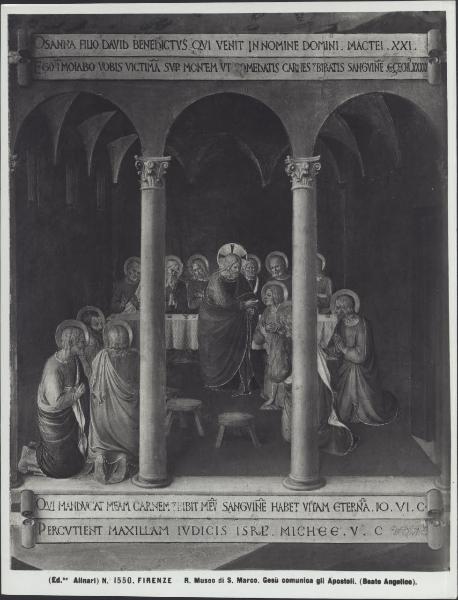Dipinto - Comunione degli apostoli - Beato Angelico (e aiuti) - Firenze - Museo di San Marco