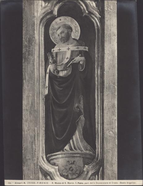 Dipinto - Deposizione di Cristo (particolare di San Pietro) - Beato Angelico - Firenze - Museo di San Marco