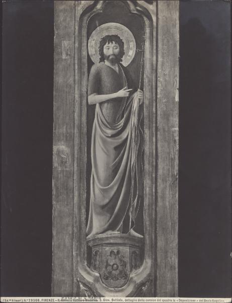 Dipinto - Deposizione di Cristo (particolare di S. Giovanni Battista) - Beato Angelico - Firenze - Museo di San Marco
