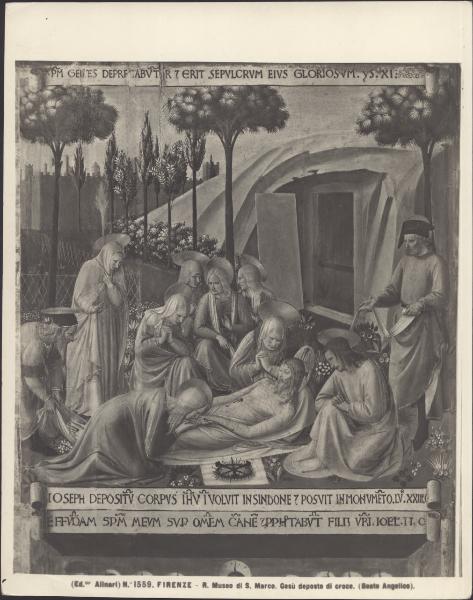 Dipinto - Compianto sul Cristo morto - Beato Angelico (e aiuti) - Firenze - Museo di San Marco