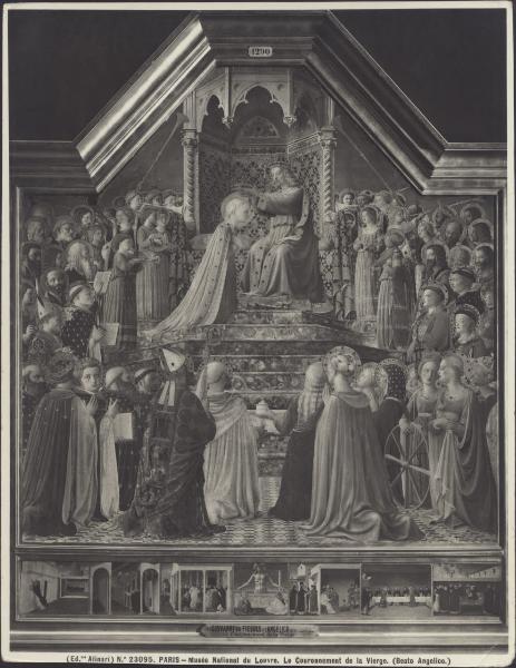 Dipinto - Incoronazione della Vergine - Beato Angelico - Parigi - Museo del Louvre