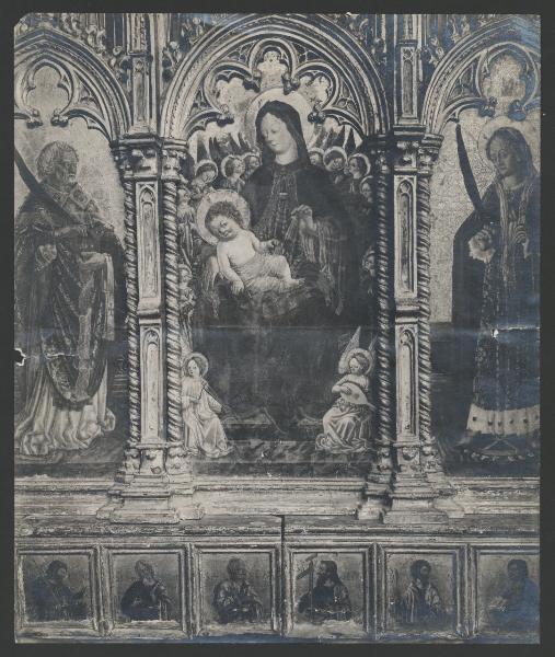 Polittico dipinto - Madonna con Bambino e Santi - Benedetto Bembo - Milano - Castello Sforzesco - Pinacoteca