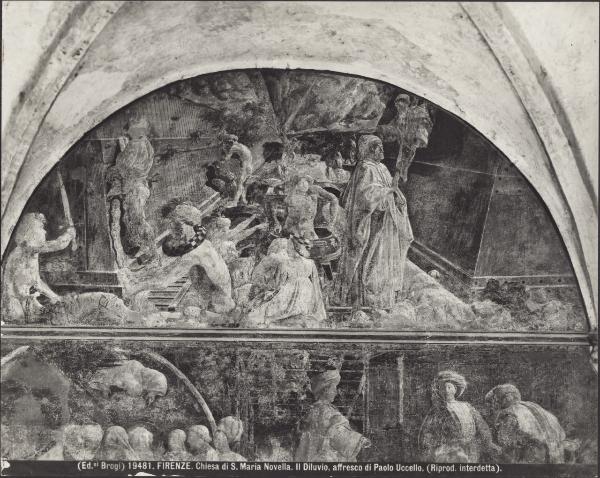 Dipinto murale - Diluvio Universale - Paolo Uccello - Firenze - Chiesa di Santa Maria Novella