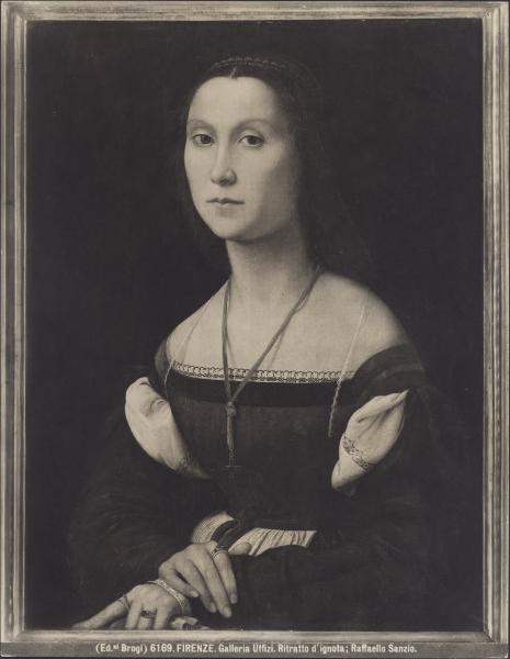 Dipinto - Ritratto femminile - Raffaello Sanzio - Firenze - Galleria degli Uffizi