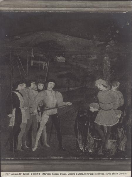 Predella dipinta - Il miracolo dell'Ostia profanata (particolare) - Paolo Uccello - Urbino - Palazzo Ducale - Galleria Nazionale delle Marche