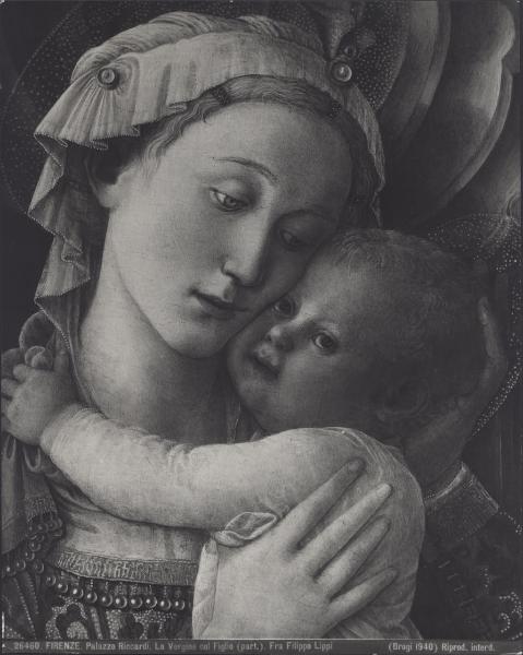 Dipinto - Madonna con Bambino (particolare) - Filippo Lippi - Firenze - Palazzo Medici Riccardi