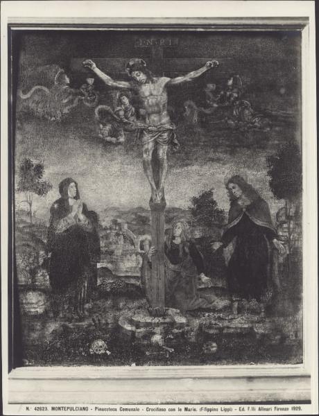 Dipinto - Crocifissione e tre Marie - Montepulciano - Pinacoteca Crociani