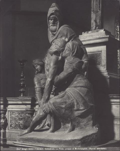 Scultura - Pietà - Michelangelo Buonarroti - Firenze - Chiesa di Santa Maria Novella ora Museo dell'Opera del Duomo