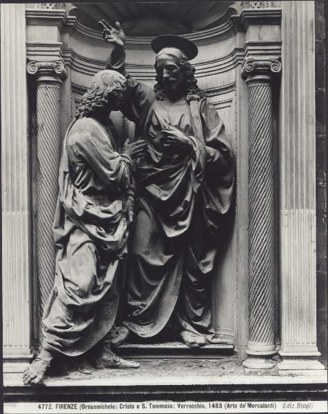 Scultura - Incredulità di S. Tommaso - Andrea Verrocchio - Firenze - Orsanmichele