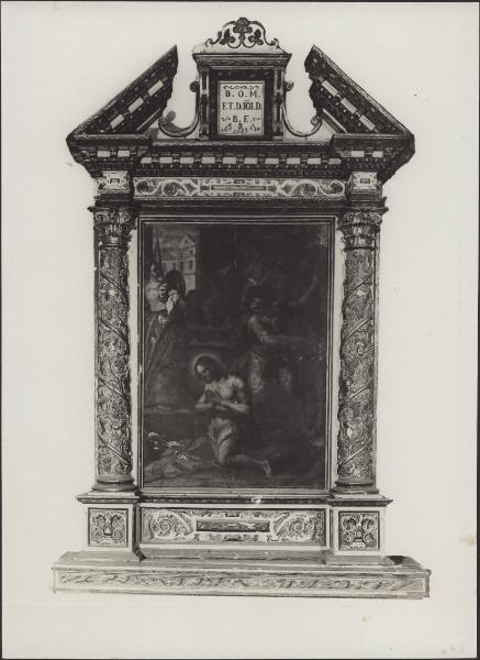 Pala d'altare dipinta - Martirio di S. Giovanni Battista - Bordolano - Chiesa di S. Giacomo Maggiore (?)