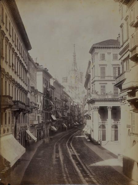 Milano - Corso Vittorio Emanuele II verso Piazza del Duomo