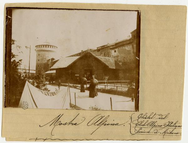 Milano - Esposizioni Riunite del 1894 - Castello Sforzesco - Chalet del Club Alpino Italiano - Sezione di Milano