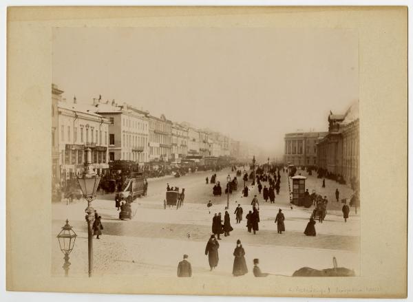 Russia - Pietroburgo - Prospettiva Nevskij - Corte dei Mercanti - Biblioteca Nazionale