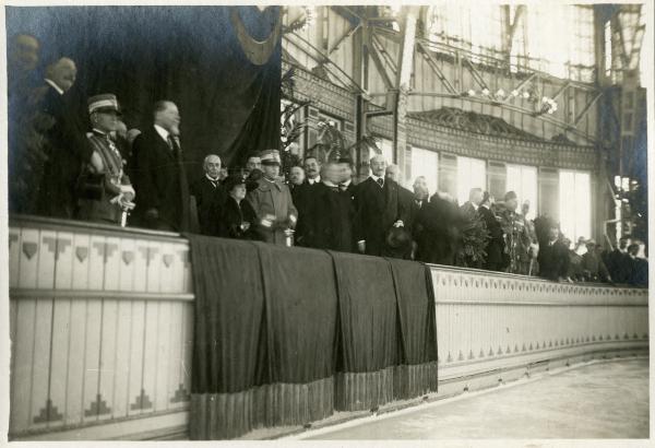 Milano - Palazzo del Ghiaccio - S.M. il Re d'Italia Vittorio Emanuele III e la Regina Elena