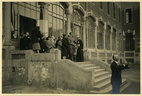 Milano - Via Copernico - Istituto dei Deficienti - Visita del Principe Ereditario Umberto di Savoia