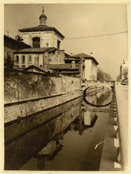 Milano - Naviglio - Via Francesco Sforza - Ponte dell'Ospedale