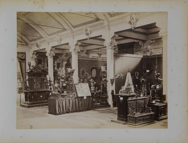 Milano - Esposizione Nazionale del 1881- Sala delle sculture