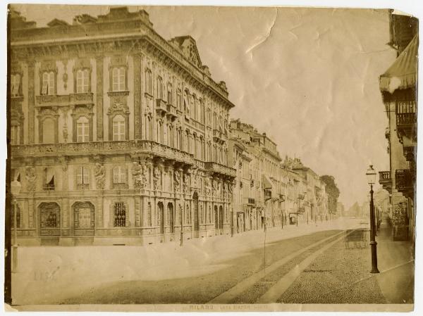 Milano - Corso Venezia - Palazzo Ciani (detto "Casa Rossa")