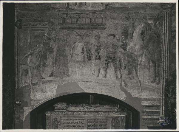Dipinto murale - Martirio di S. Lorenzo - Paolo Schiavo - Castiglione Olona - Chiesa della Collegiata