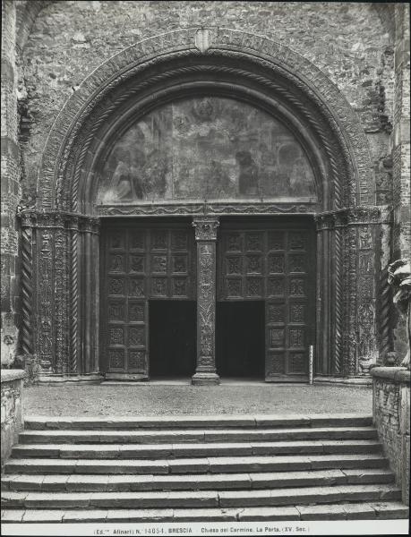 Brescia - Chiesa di Santa Maria del Carmine - Portale